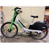 Image 1 : LIME WHITE ELECTRIC RENTAL BIKE *PARTS ONLY, NO BATTERY, NO KEYS*