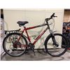 Image 2 : ROCKY MOUNTAIN TRAILHEAD RED WITH CHARCOAL DETAILS 24 SPEED FRONT SUSPENSION HYBRID STYLE