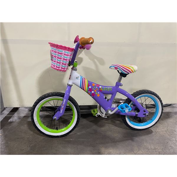 LITTLE MISS MATCHED PURPLE SINGLE SPEED CHILDRENS BIKE