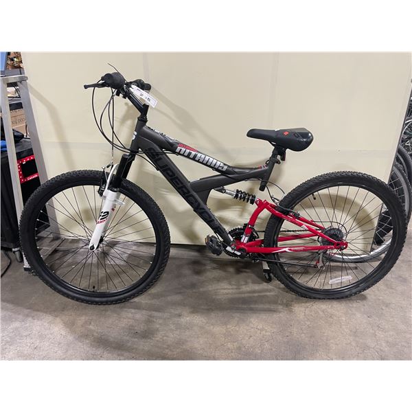 SUPERCYCLE NITROUS MATTE GREY 21 SPEED FULL SUSPENSION MOUNTAIN BIKE