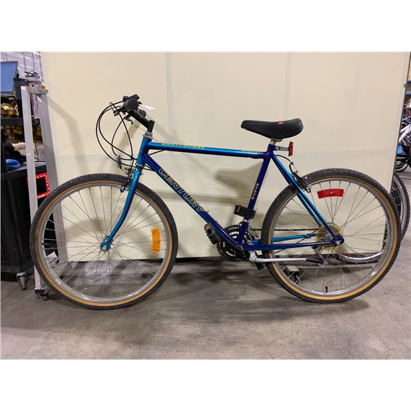 CENTURY CHALLENGER 2 TONE BLUE 18 SPEED HYBRID STYLE MOUNTAIN BIKE