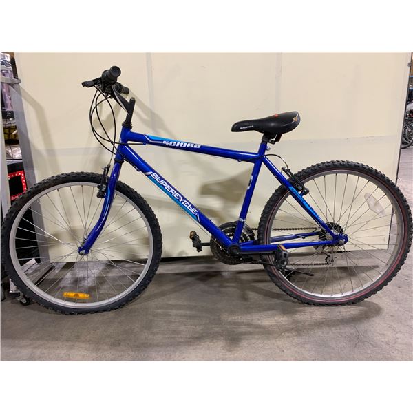 SUPERCYCLE SC1800 BLUE 18 SPEED MOUNTAIN BIKE