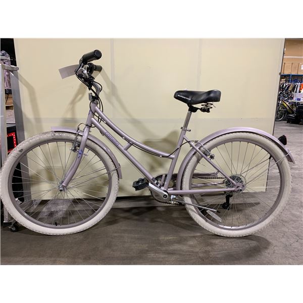 SUPERCYCLE CAMELLIA PURPLE 6 SPEED CRUISER STYLE BIKE