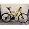 Image 1 : CCM STATIC YELLOW 18 SPEED FULL SUSPENSION MOUNTAIN BIKE WITH FRONT DISK BRAKE