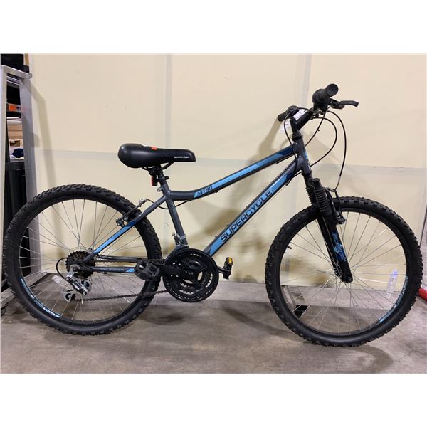 SUPERCYCLE NITRO GREY 21 SPEED FRONT SUSPENSION MOUNTAIN BIKE