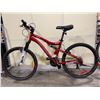 Image 1 : CCM VANDAL 24 RED 21 SPEED FULL SUSPENSION MOUNTAIN BIKE