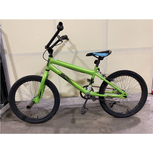 HUFFY BRAZEN GREEN SINGLE SPEED BMX BIKE