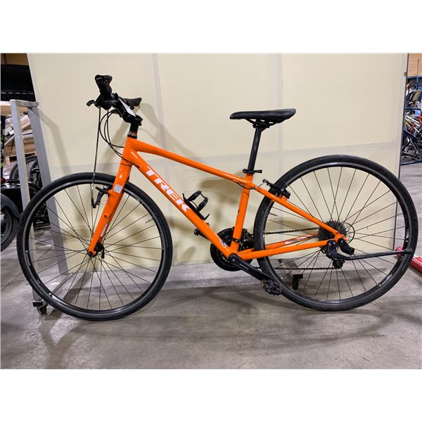 TREK FX SERIES 7.4 ORANGE 27 SPEED HYBRID STYLE ROAD BIKE