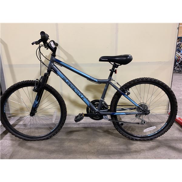 SUPERCYCLE NITRO GREY 21 SPEED FRONT SUSPENSION MOUNTAIN BIKE