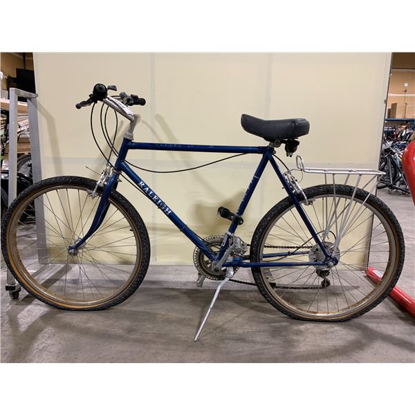 RALEIGH SAFARI BLUE 10 SPEED VINTAGE STYLE MOUNTAIN BIKE