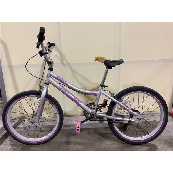 4 BIKES: SUPERCYCLE GREY SINGLE SPEED CHILDREN'S BIKE, BLUE SUPERCYCLE FRONT SUSPENSION SINGLE