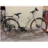 Image 2 : MASI UNO WHITE 8 SPEED HYBRID STYLE CRUISER BIKE WITH FULL DISK BRAKES