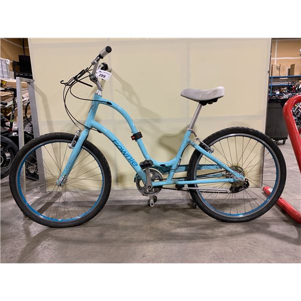 TOWNIE ELECTRA BLUE 7 SPEED HYBRID STYLE CRUISER BIKE