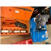 Image 2 : HEAVY DUTY VISE, LEEDS & NORTHRUP CRIMPER IN HARD TRAVEL CASE AND 6 BAGS OF FULLER BOLTS