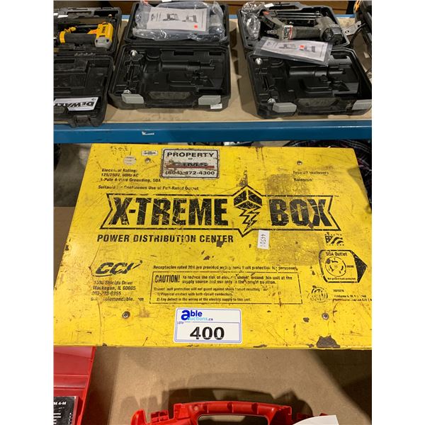 X-TREME BOX 9 PLUG 125/250 VOLT, RAINPROOF POWER DISTRIBUTION CENTER