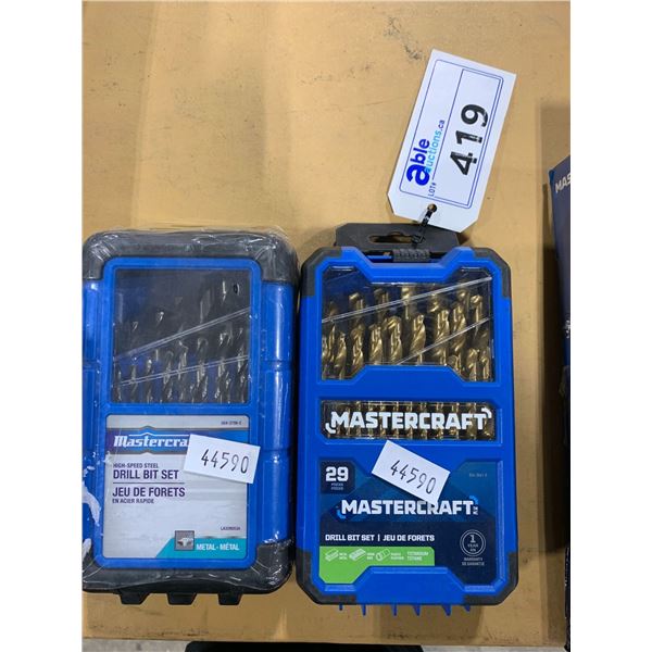 MASTERCRAFT HIGHSPEED STEEL DRILL BIT SET 29 PCS & MASTERCRAFT TITANIUM DRILL BIT SET 29 PCS