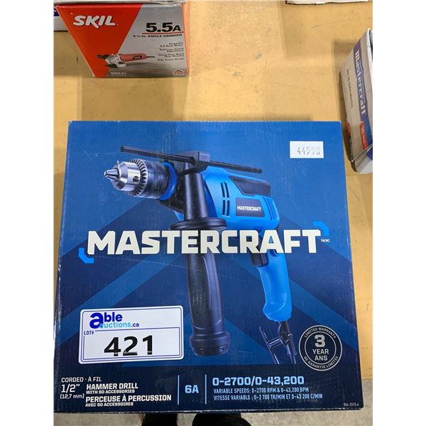 MASTERCRAFT 6 AMP 1/2 INCH CORDED HAMMER DRILL