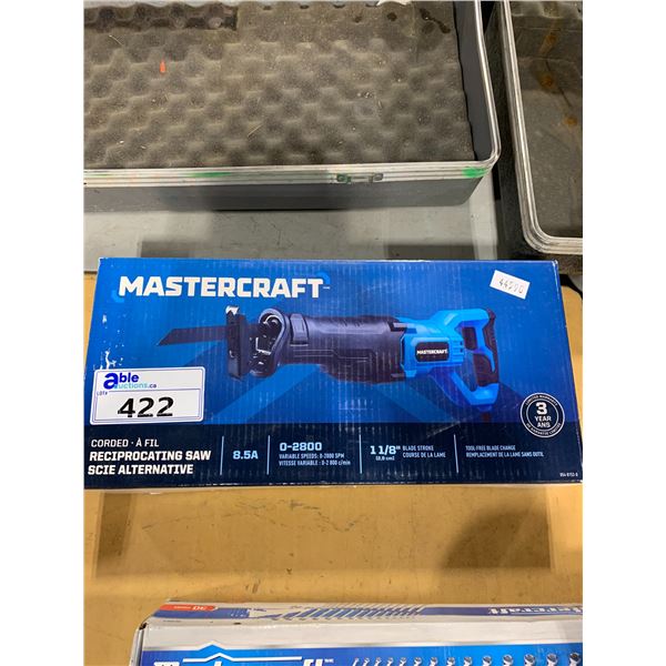 MASTERCRAFT 8.5 AMP CORDED RECIPROCATING SAW WITH VARIABLE SPEED