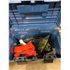 Image 4 : MASTERCRAFT  PLASTIC TOOL BOX FILLED WITH ASSORTED TOOLS & BIN FILLED WITH ASSORTED LARGE HAND TOOLS