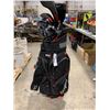 Image 1 : CLICGEAR GOLF BAG WITH ASSORTMENT OF APPROX 13 GOLF CLUBS