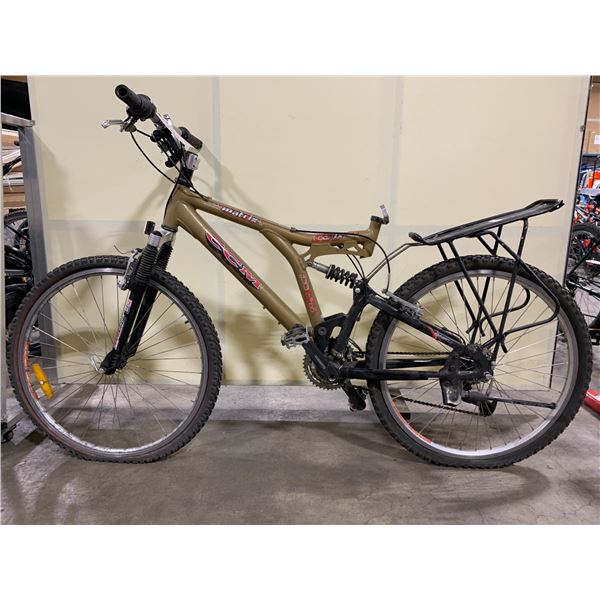 CCM MATRIX BROWN 24 SPEED FRONT SUSPENSION MOUNTAIN BIKE *NO SEAT*