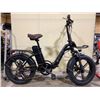 Image 2 : ET CYCLE F720 BLACK 8 SPEED FRONT SUSPENSION FOLDING BIKE WITH FULL DISC BRAKES *NO KEY, NO CHARGER*