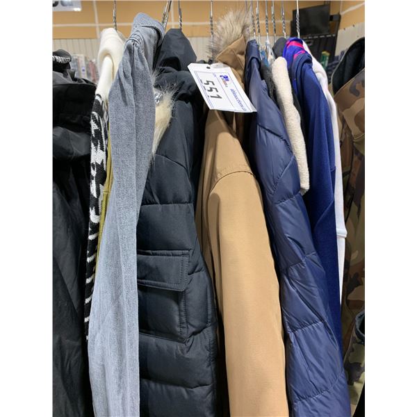 ASSORTMENT OF JACKETS AND SWEATERS