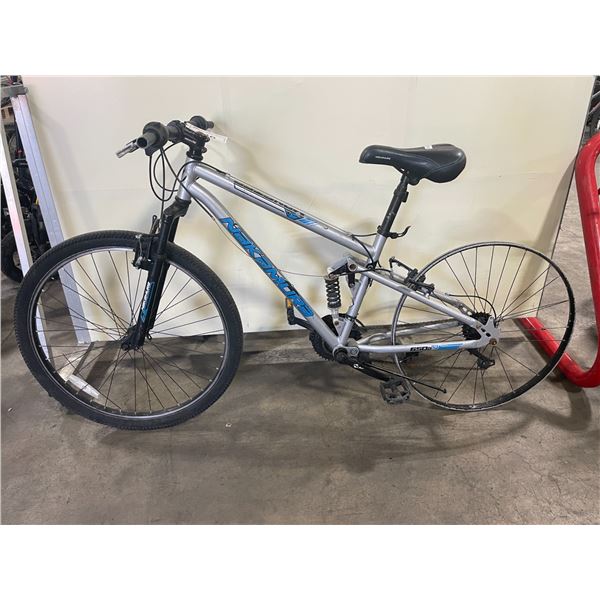 2 BIKES: NAKAMURA GREY 21 SPEED FRONT SUSPENSION MOUNTAIN BIKE *NEEDS REPAIRS*, & DIAMOND BACK