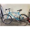 Image 3 : 2 BIKES: U-BICYCLE GREY SINGLE SPEED CRUISER STYLE BIKE & HARO BLUE 21 SPEED MOUNTAIN BIKE *NEEDS