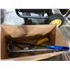 Image 2 : SIGMA TILE CUTTER, TORCH ATTACHMENT & BOX OF SMALL HAND TOOLS