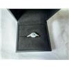 Image 1 : LADIES 14KT WHITE GOLD BLUE COLOUR ENHANCED AND NEAR COLOURLESS DIAMOND DRESS RING