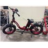 Image 1 : ARMADA RED 7 SPEED FRONT SUSPENSION ELECTRIC BIKE WITH FULL DISC BRAKES *NO KEY, NO CHARGER, SEAT