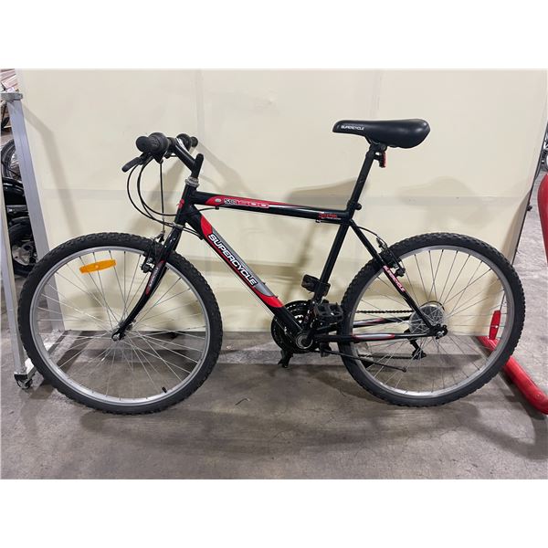 SUPERCYCLE SC1800 BLACK 18 SPEED MOUNTAIN BIKE