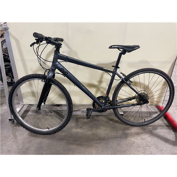 EVO GRAND RAPID 3 GREY 18 SPEED HYBRID STYLE MOUNTAIN BIKE