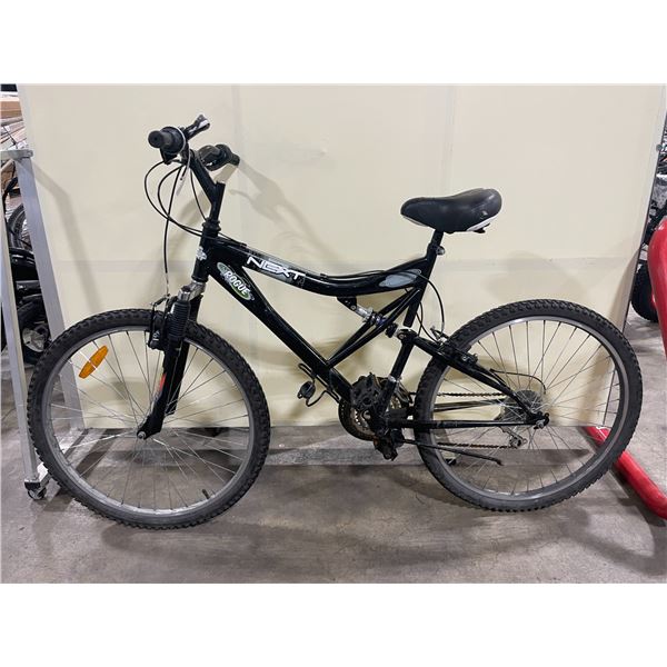 NEXT ROUGE BLACK 21 SPEED FULL SUSPENSION MOUNTAIN BIKE