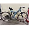 Image 2 : RALEIGH SMOKIN BLUE 24 SPEED FULL SUSPENSION MOUNTAIN BIKE