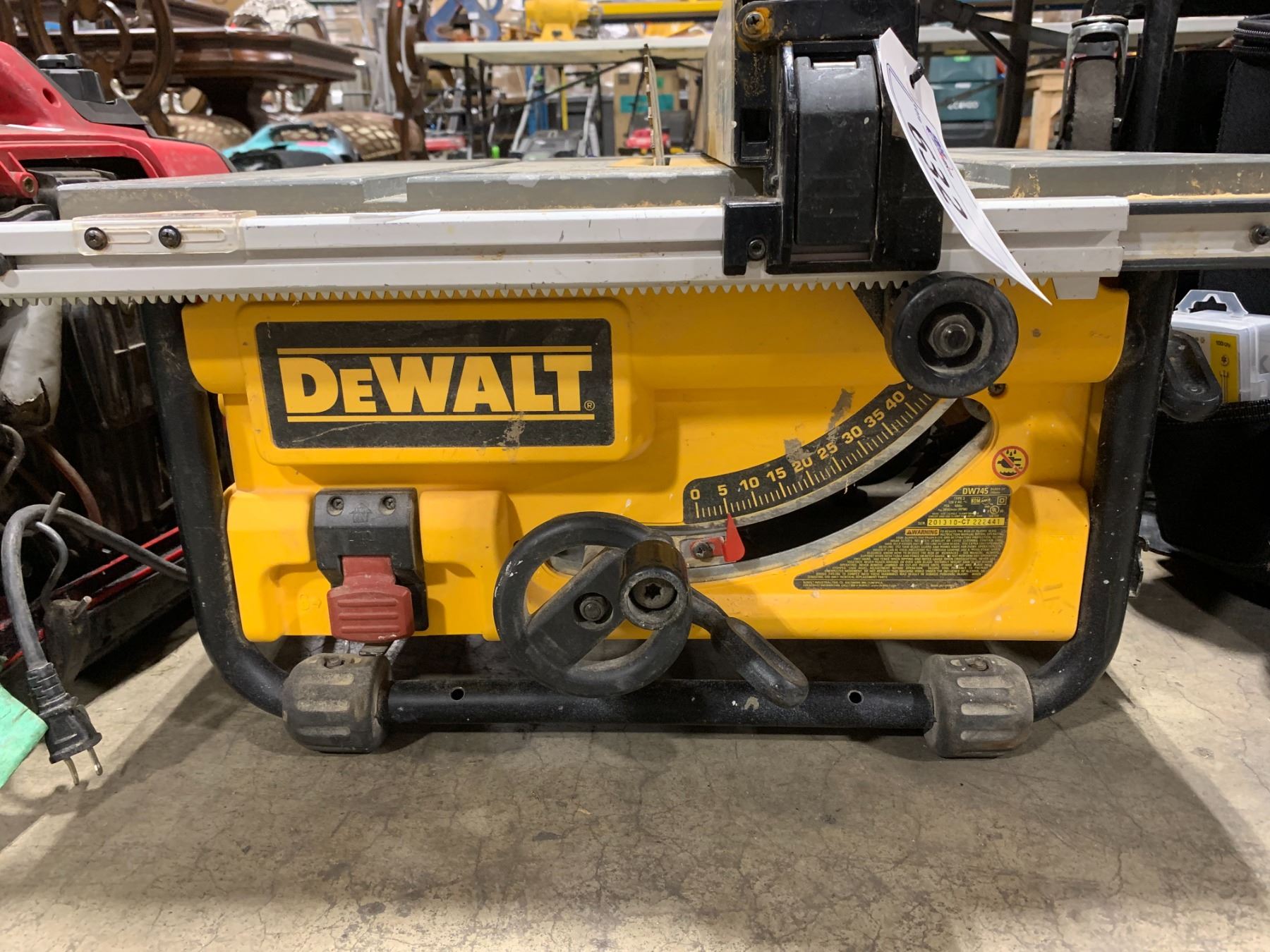 Dw745 Modifications DEWALT DW745 15AMP ELECTRIC CORDED JOBSITE TABLE SAW - Able Auctions