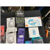 Image 3 : LOT OF ASSORTED WIRELESS AIRBUDS, SPEAKER, HEADPHONES & CHARGING CABLE