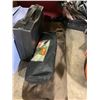 Image 4 : LOT OF ASSORTED CAMPING GEAR, STOVE, CHAIR, METAL HAND CARRY TOOLBOX, 2 BOXES OF ELECTRONICS,