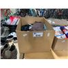 Image 1 : BOX OF ASSORTED JACKETS, PANTS, SOCKS, GLOBES & MISC CLOTHES