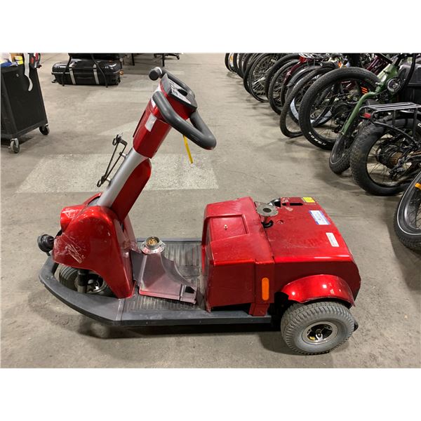 FORTRESS 1700 TA RED ELECTRIC ASSISTED MOBILITY SCOOTER *NO BATTERY, NO SEAT, RIGHT SIDE BODY