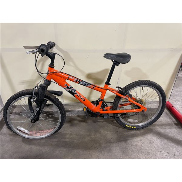 2 BIKES: NORCO ELIMINATOR ORANGE 6 SPEED FRONT SUSPENSION CHILDREN'S BIKE