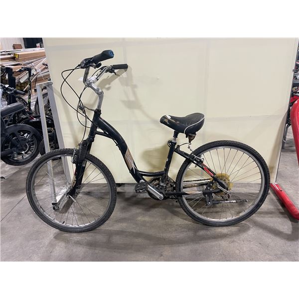 NORCO BLACK 18 SPEED FRONT SUSPENSION CRUISER STYLE BIKE