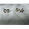 Image 1 : 14KT WHITE GOLD NEAR COLOURLESS AND CHOCOLATE COLOUR DIAMOND EARRINGS 110 CHOCOLATE DIAMONDS