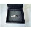 Image 1 : 10KT WHITE GOLD DIAMOND DRESS RING WITH 9 DIAMONDS TOTAL APPROX .33 CARATS 1.80 GRAMS