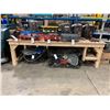 Image 2 : 44"W X 92.5"L X 27"H LIGHT WOOD WORKBENCH TABLE