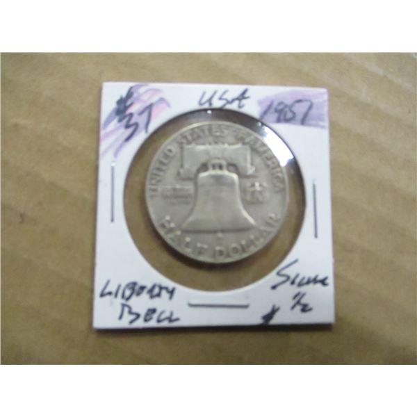 1951 USA LIBERTY SILVER HALF DOLLAR