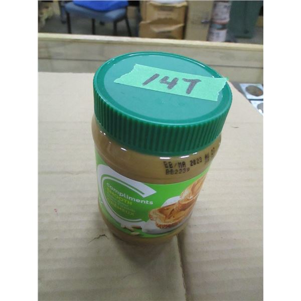 SHELF PULLS (AS IS):  COMPLIMENTS SMOOTH PEANUT BUTTER (500G) - JAR