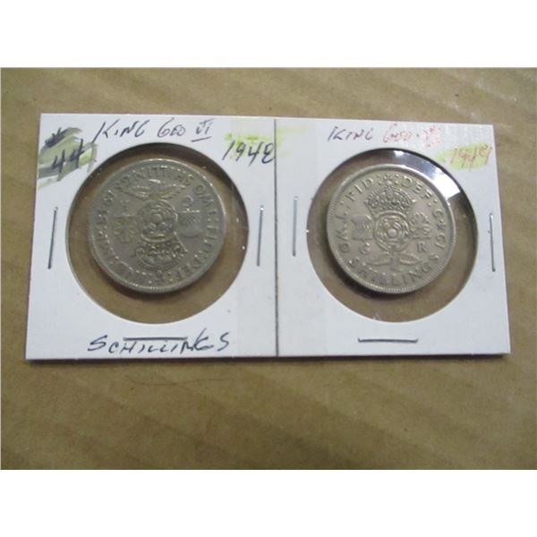 1948 - 1949 KING GEORGE VI SCHILLING