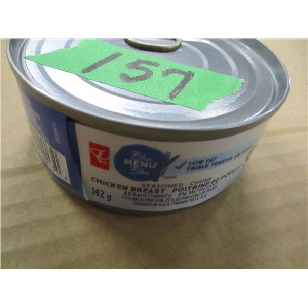 SHELF PULLS (AS IS):  SEASONED CHICKEN BREAST MEAT (142G)